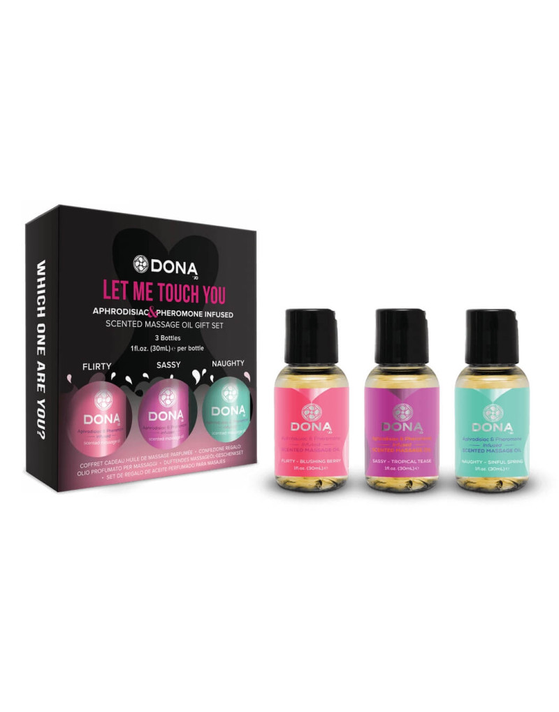 DONA Scented - mini illatos masszázsolaj szett (3 x 30ml)