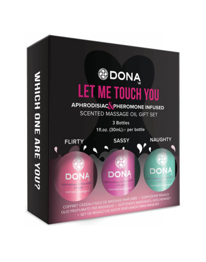 DONA Scented - mini illatos masszázsolaj szett (3 x 30ml)