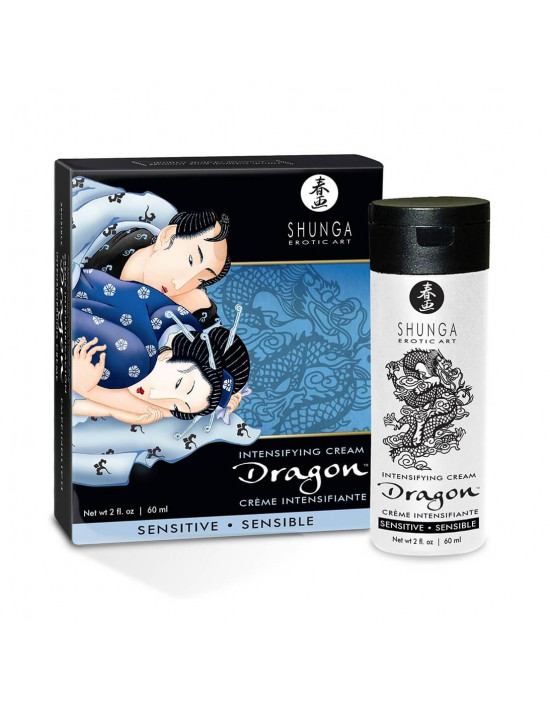 Shunga Dragon Sensitive - intim gél férfiaknak (60ml)