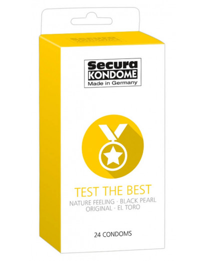 Secura Test the Best - óvszer válogatás (24db)